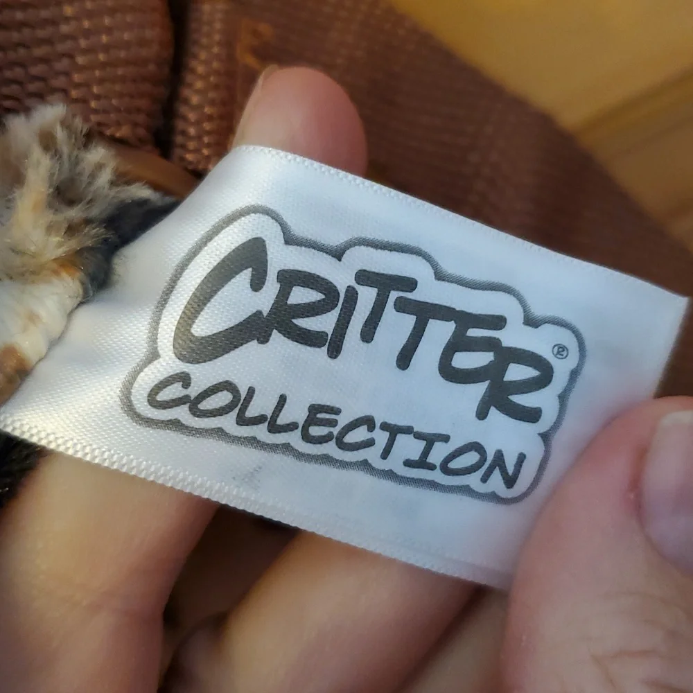 Critter Collection Leopard Print‎ Plush Backpack